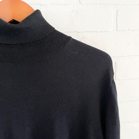 Matinique Men’s Knit Sweater Turtleneck Wool blend Lightweight Old money Sz L - Picture 8 of 15